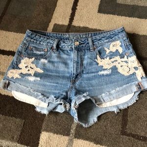 American Eagle festival shorts